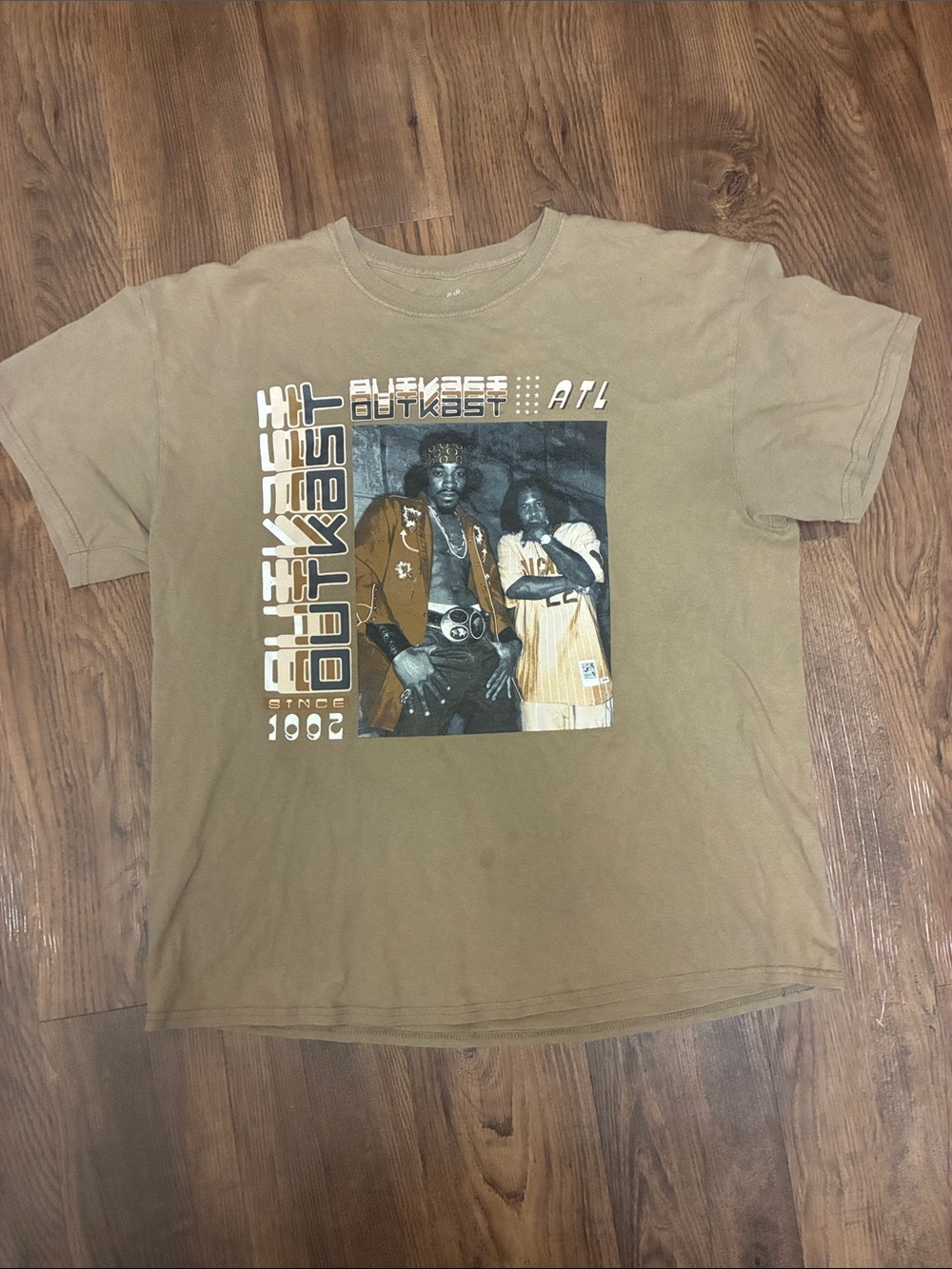 OutKast Band Tee Vintage-Inspired Brown Graphic Men’s T-Shirt